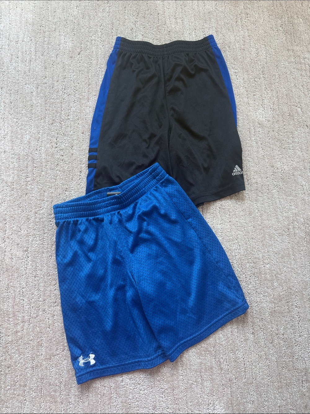 Under Armour Blue & Black Athletic Shorts Set